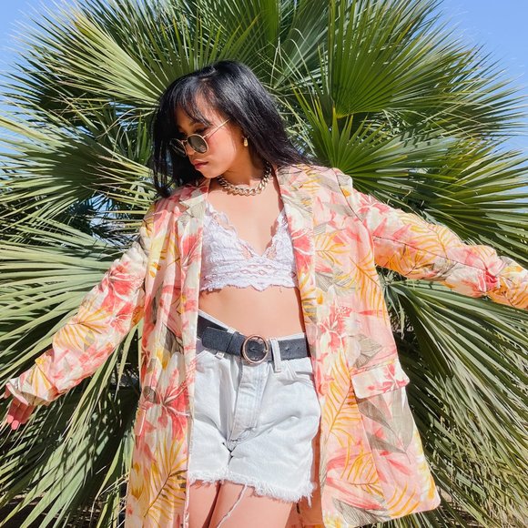 JOIE Pink Floral Blazer | Size 10 NWT - Picture 2 of 9